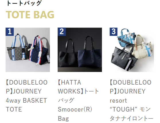 トートバッグランキング